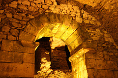 Ancient arch in the basement