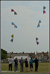 Formation flying at Exmouth Kite Festival
