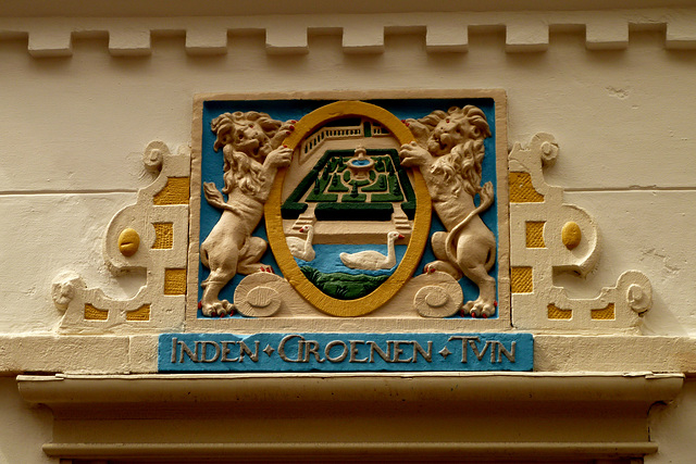 Gable stone "Inden Groenen Tuin"