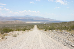 Long desert road