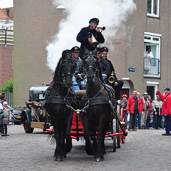 Dordt in Stoom 2012 – Fire department with steam-powered fire engine