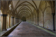 Underneath the arches (Salisbury Cathedral)