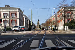 View of the Alexanderstraat and Plein 1813 in The Hague