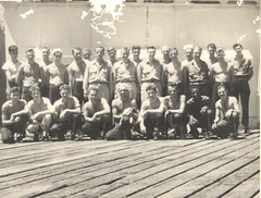 "S" is for shipmates. My wife's father's Subchaser crew, 1943.