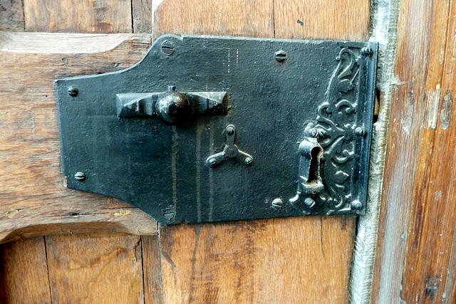 Lock on the door of the Hooglandse Kerk