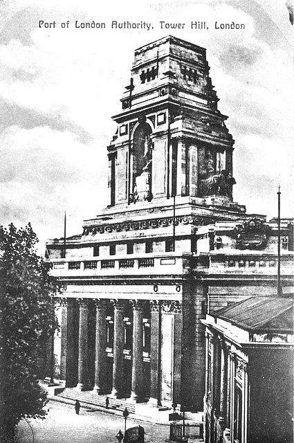 Old postcards of London – Port of London Authority, Tower Hill