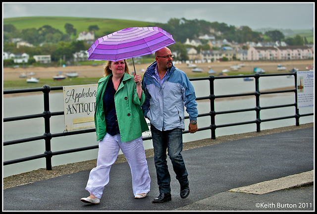 Walking in the rain