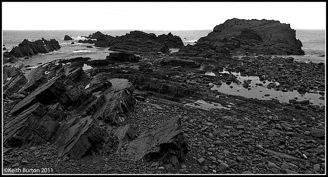 Rock formations at Hartland Quay