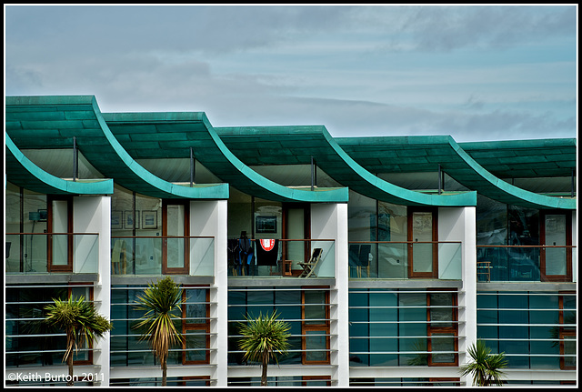 Sea-front apartments at Westward Ho!