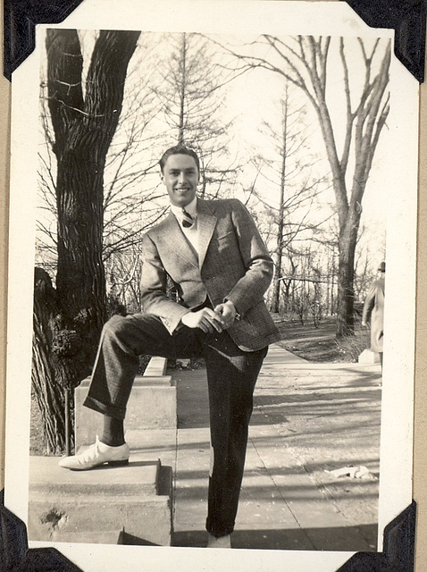 Young Carl Grossenbach at the University of Wisconsin, about1936