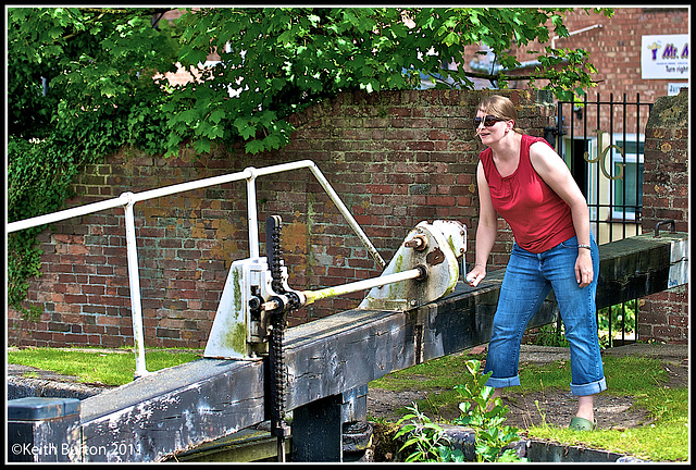 Working the lock gates 1