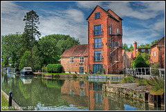 Canal-side buildings at Newbury