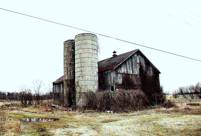 An abandoned barn