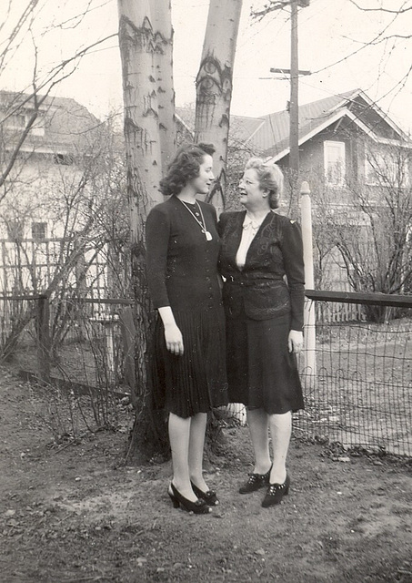 Aunt Doris and Grandma, 1940s