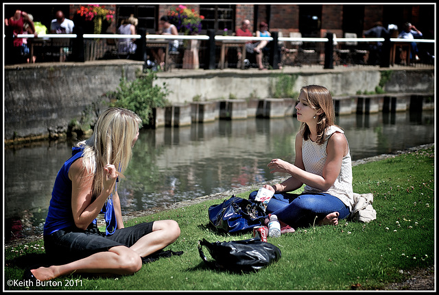 Canal-side lunch