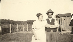 My great grandparents, Carl and Juliena Olsen at Lake Beulah, WI, 1930s