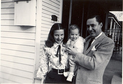 Happy little family, Alice, Ricky and Carl, 1948 Nashville