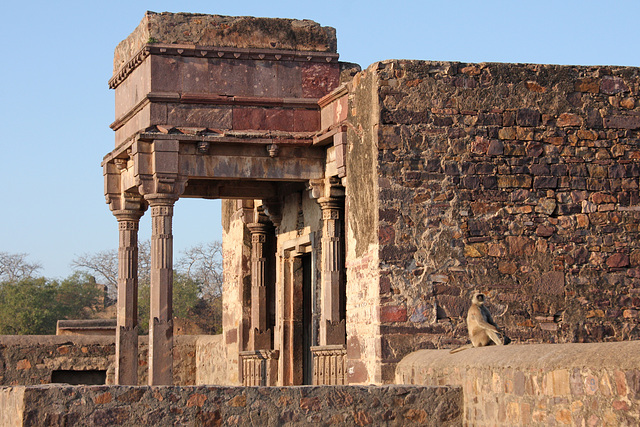 At the temple