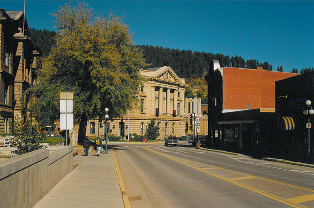 View of Sherman Street in Deadwood, South Dakota