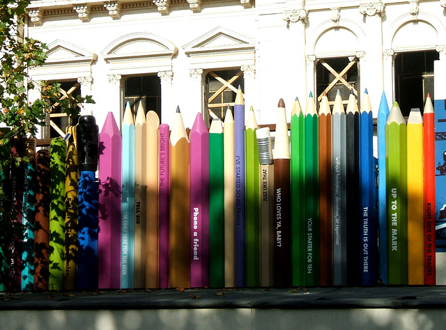 Pencils - 'X' in the Windows