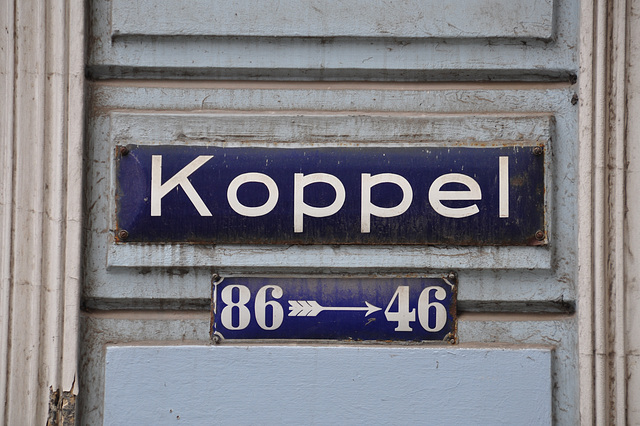 Hamburg-St. Georg – Enamel street sign