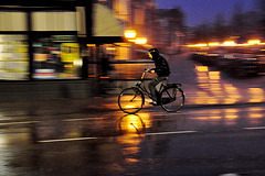 Riding through the rain