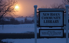 Winter Evening At the Library