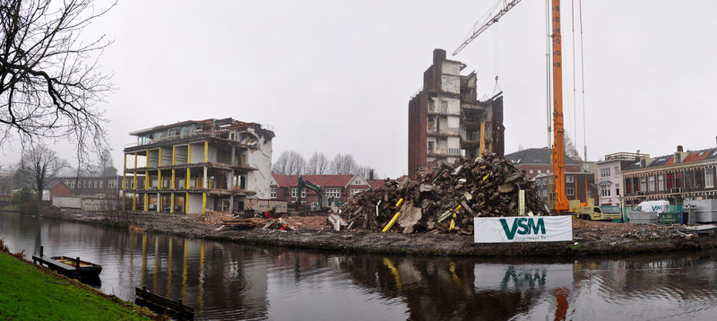 Demolition of the Van der Klaauw Laboratory