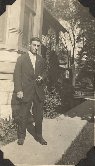 Rudolph Grossenbach, c. 1912, Milwaukee, about 24.