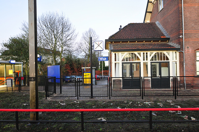 Morning at the train station