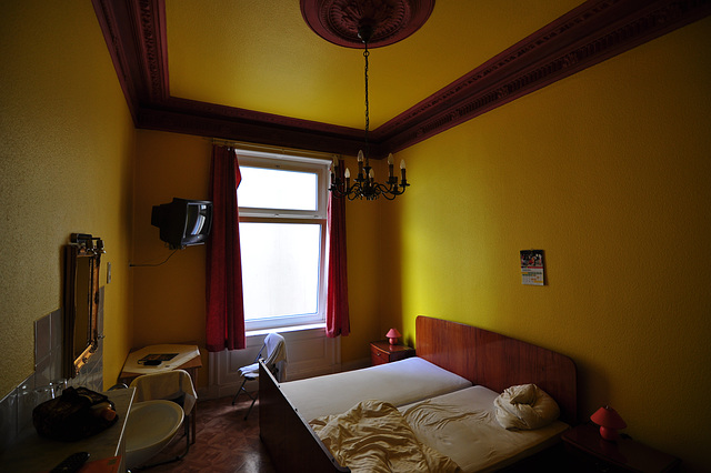 My hotel room in Hamburg