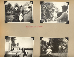 Page from photo album my grandfather made for my father, about 1964