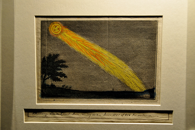 Museum Boerhaave – A depiction of the Comet of 1757 or 1758