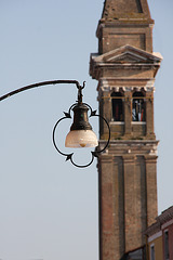 The lamp and the bell tower