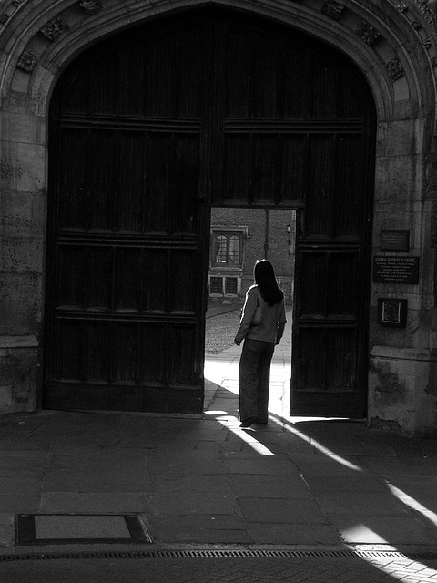 Lady in doorway