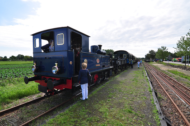 Travelling with the steam tram from Hoorn to Medemblik