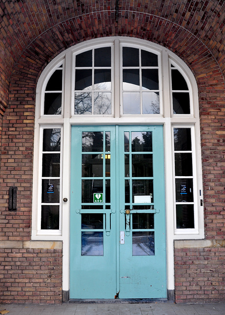 Doors of the old Pathology Lab of Leiden University