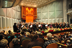 Before the performance of the Weihnachtsoratorium