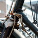 Brake rod lever on a Gazelle bike