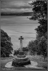Looking out to sea from Clovelly's memorial cross