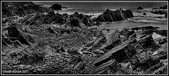 Rock formations at Hartland Quay