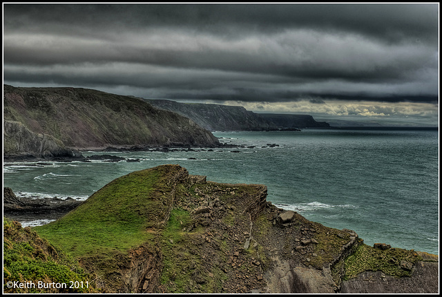 Stormy skies and dramatic cliffs!