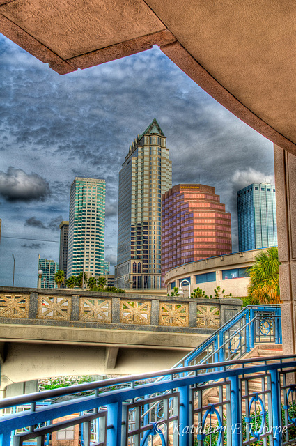 Framed Tampa Skyline