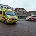 Ambulance and police car