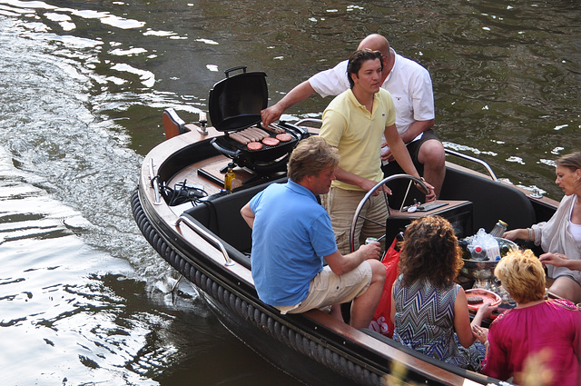 BBQ on the boat