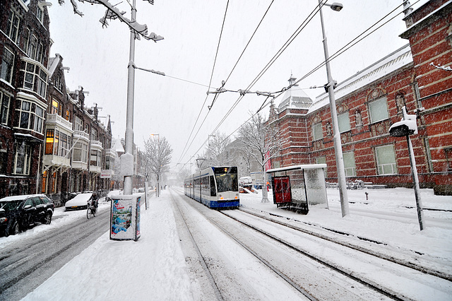 Snow in Amsterdam