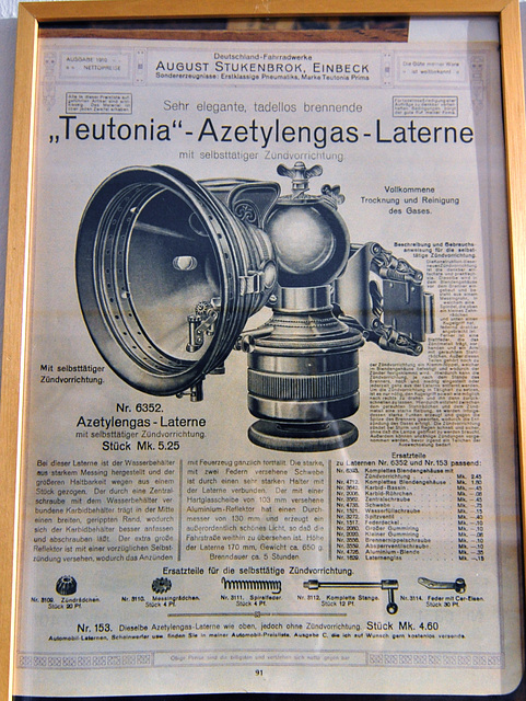 Technik Museum Speyer – Teutonia-Azetylengas Lanterne