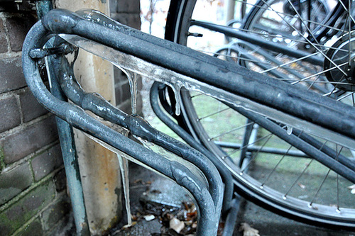 Frosty bike stand