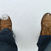 My feet in the snow