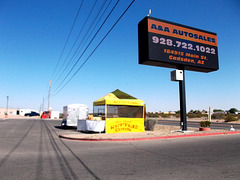 Electric kettle corn booth